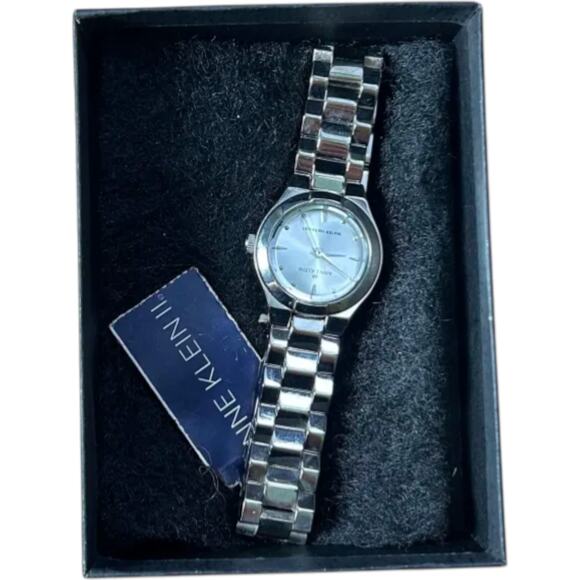 NWT VTG Anne Klein AK Silver Tone Stainless Steel Bracelet Watch main image 5